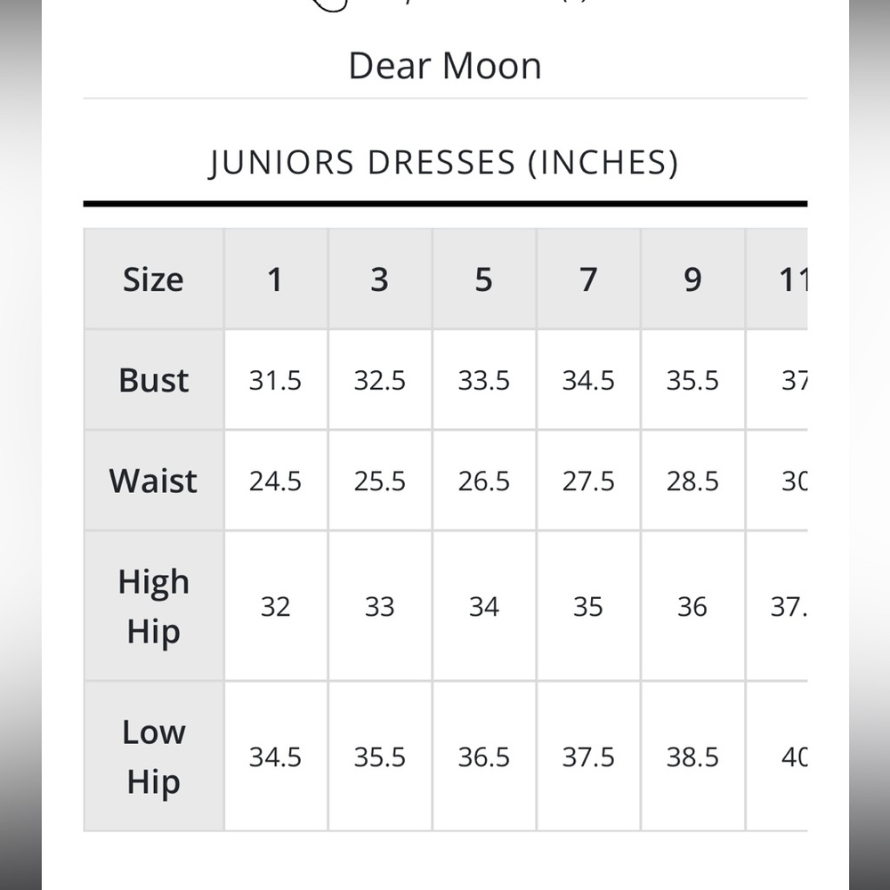 NWT!! DEAR MOON FORMAL FLORAL DRESS AVAILABLE IN SIZE 3 & 7 - Picture 3 of 3